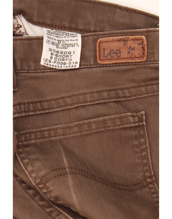 Lee Womens Relaxed Fit Straight Jeans US 8 Medium W30 L29 Braune Baumwolle