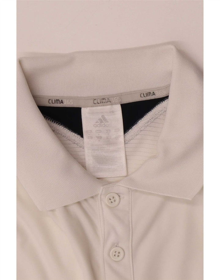 Adidas Herren Clima 365 Poloshirt Mittelweißes Colourblock-Polyester