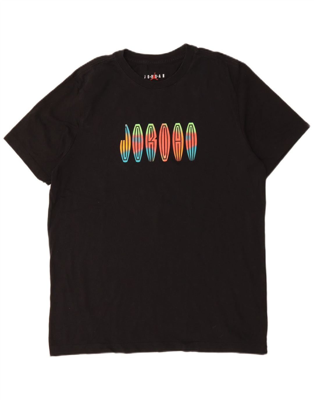JORDAN Herren-T-Shirt mit Grafik, groß, aus schwarzer Baumwolle