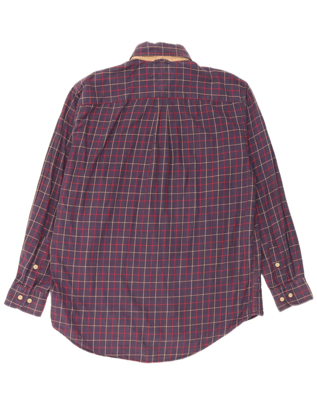 Tommy Hilfiger Herren-Flanellhemd, klein, marineblau, kariert, Baumwolle