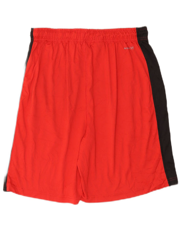 RUSSELL ATHLETIC Herren-Sportshorts Mittelrotes Colourblock-Polyester