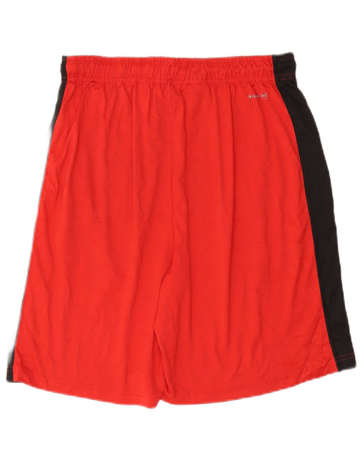 RUSSELL ATHLETIC Herren-Sportshorts Mittelrotes Colourblock-Polyester