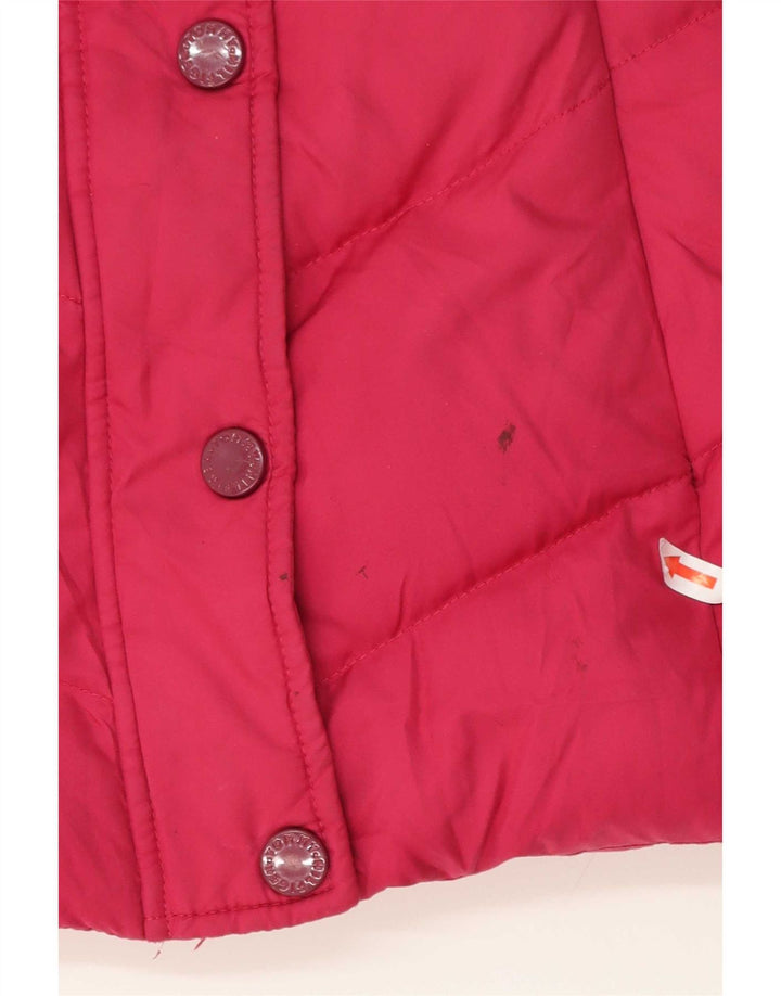 Tommy Hilfiger Damen-Kapuzenjacke, wattiert, Gr. 10, Größe S, rosa, Polyester