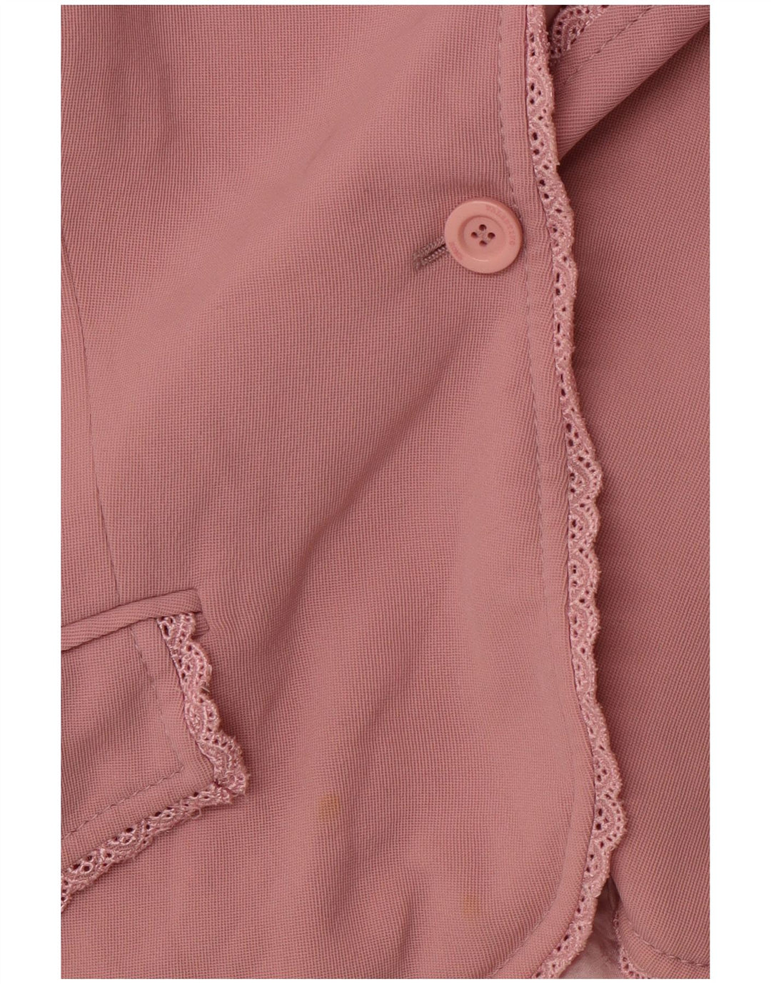 VALENTINO Damen 1-Knopf-Blazerjacke UK 14 Mittelrosa Schurwolle