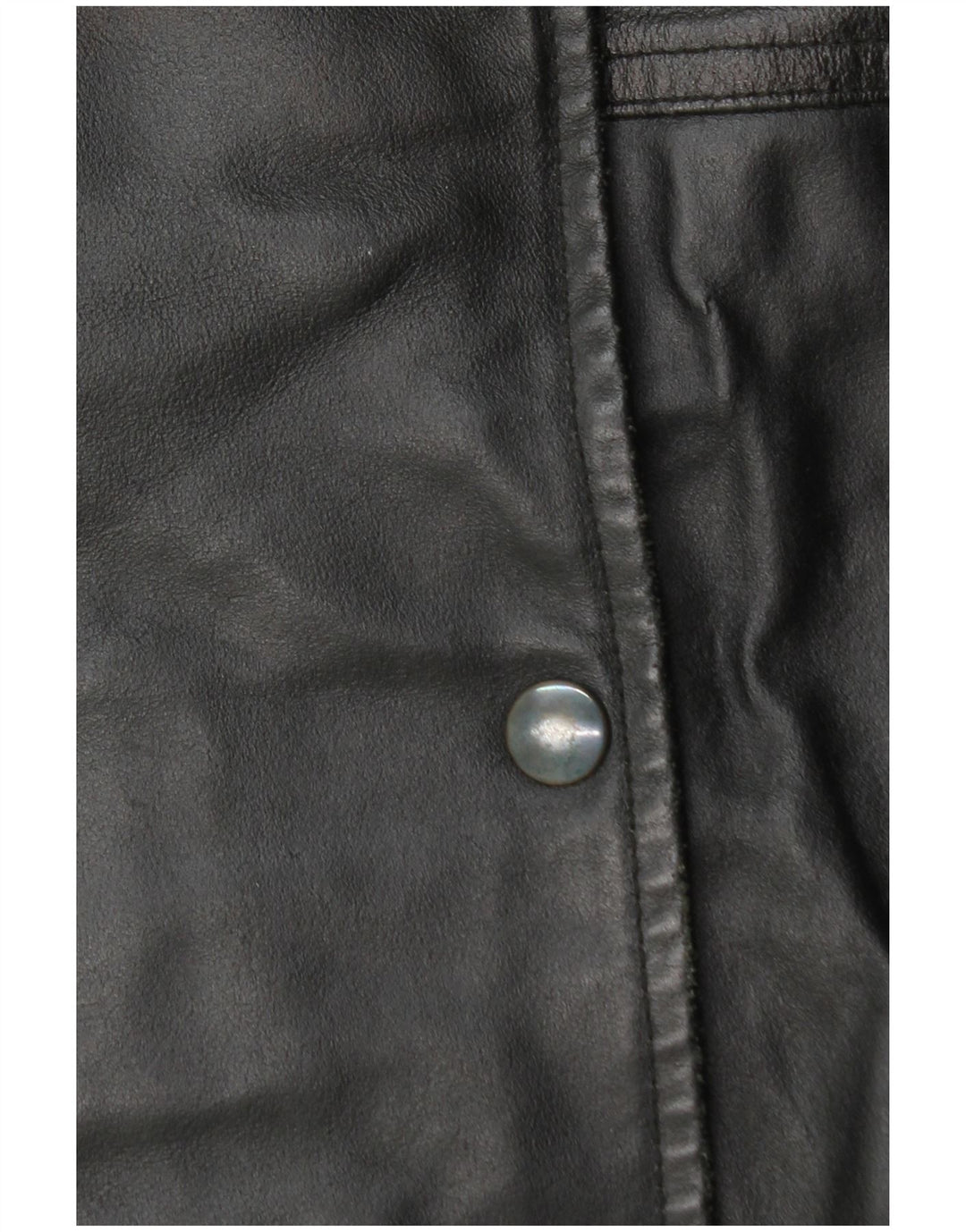 La Griffe Damen Ledermantel IT 54 3XL Schwarzes Leder