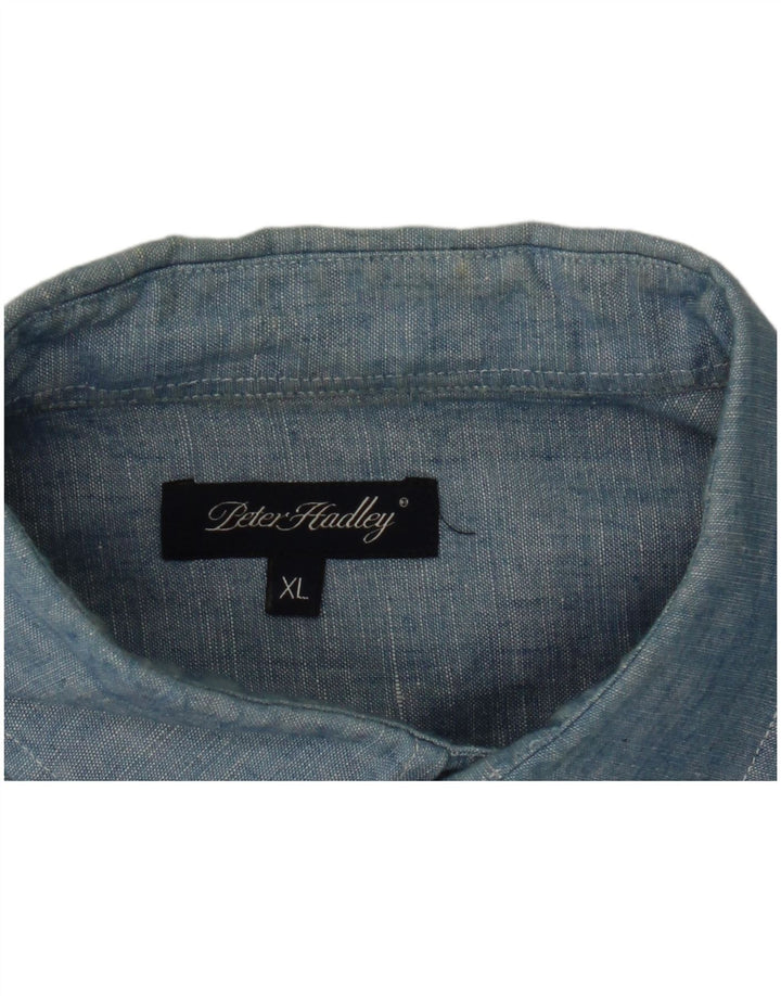 Peter Hadley Herrenhemd XL Blau