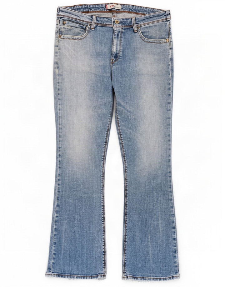 Levi's Damen 572 Bootcut Jeans W34 L32 Blaue Baumwolle