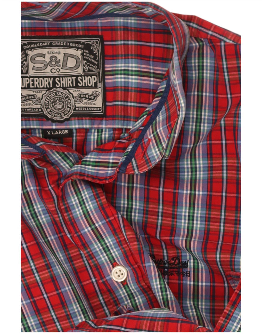SUPERDRY Mens Shirt XL Multicoloured Check