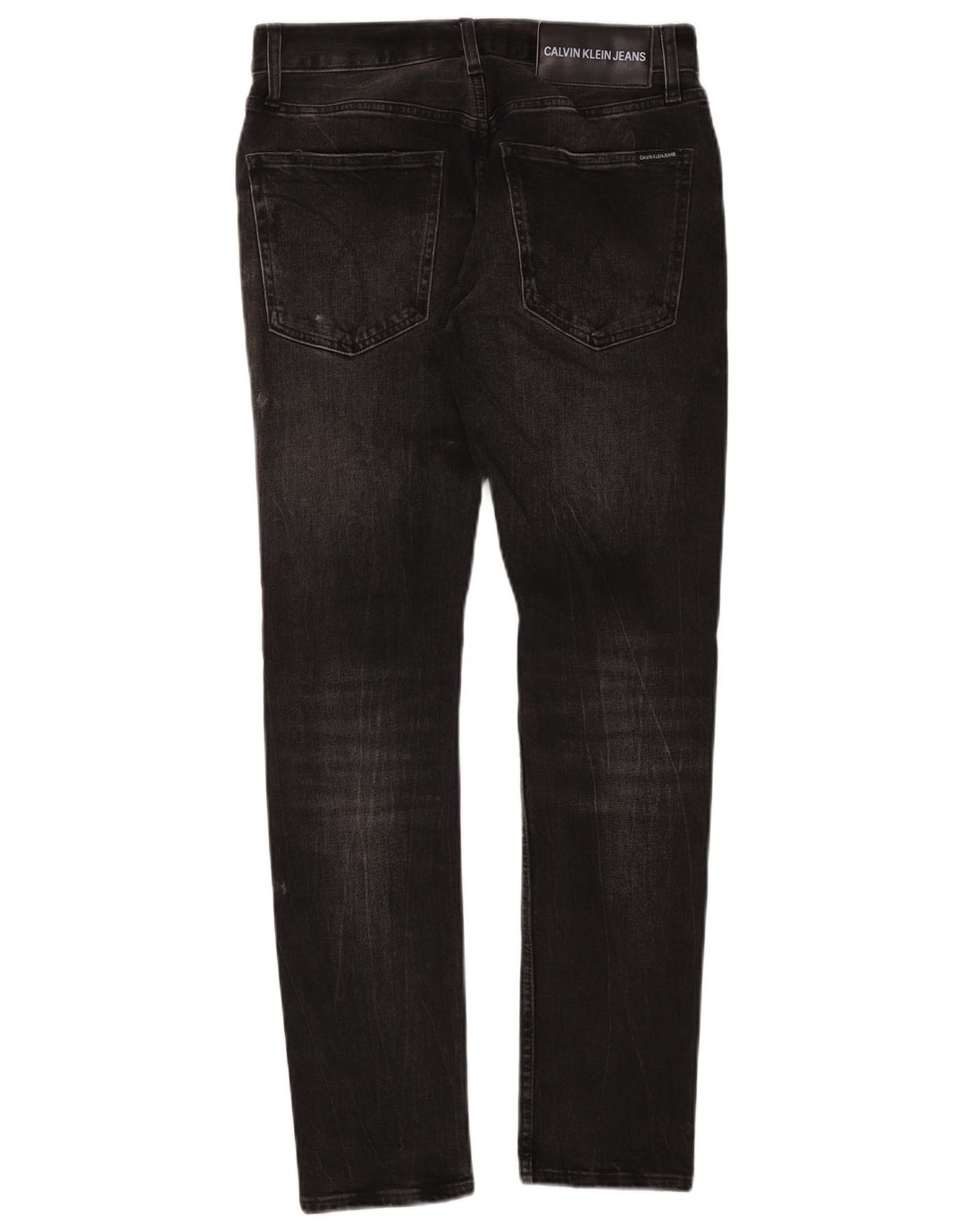 Calvin Klein Herren Slim Jeans W29 L32 Schwarze Baumwolle