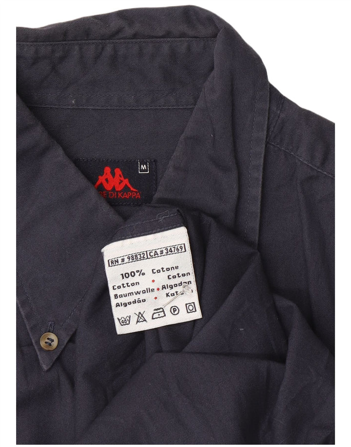 Kappa Herren-Hemd aus mittelblauer Baumwolle in Marineblau