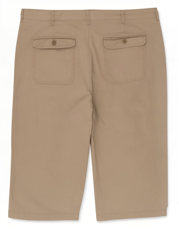 Marks & Spencer Herren-Bermudashorts, Größe L, W36, Beige, Baumwolle