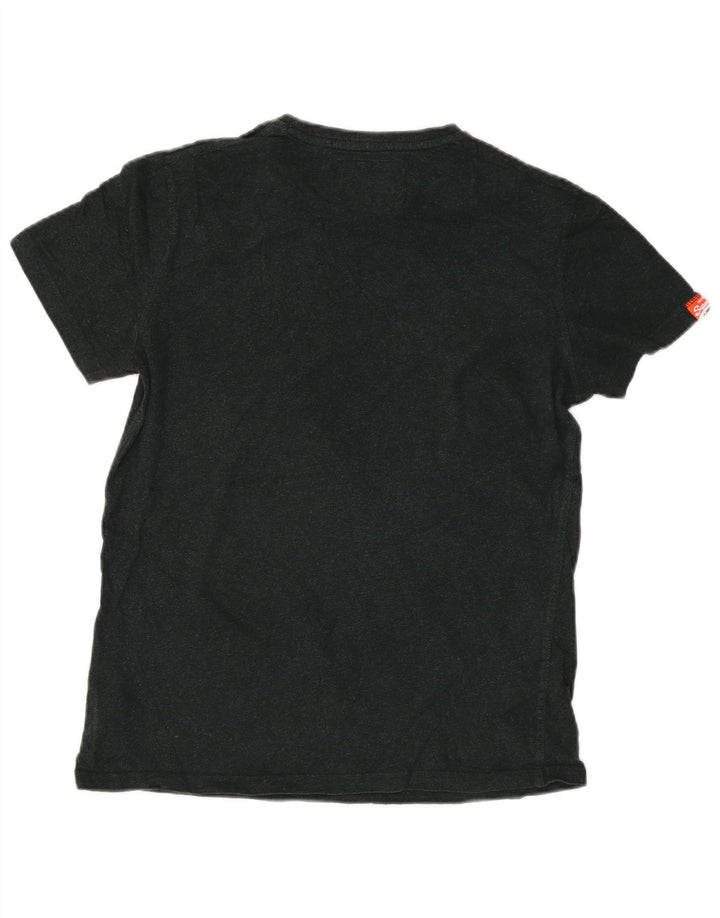 Superdry Herren T-Shirt Top Large Schwarz Baumwolle
