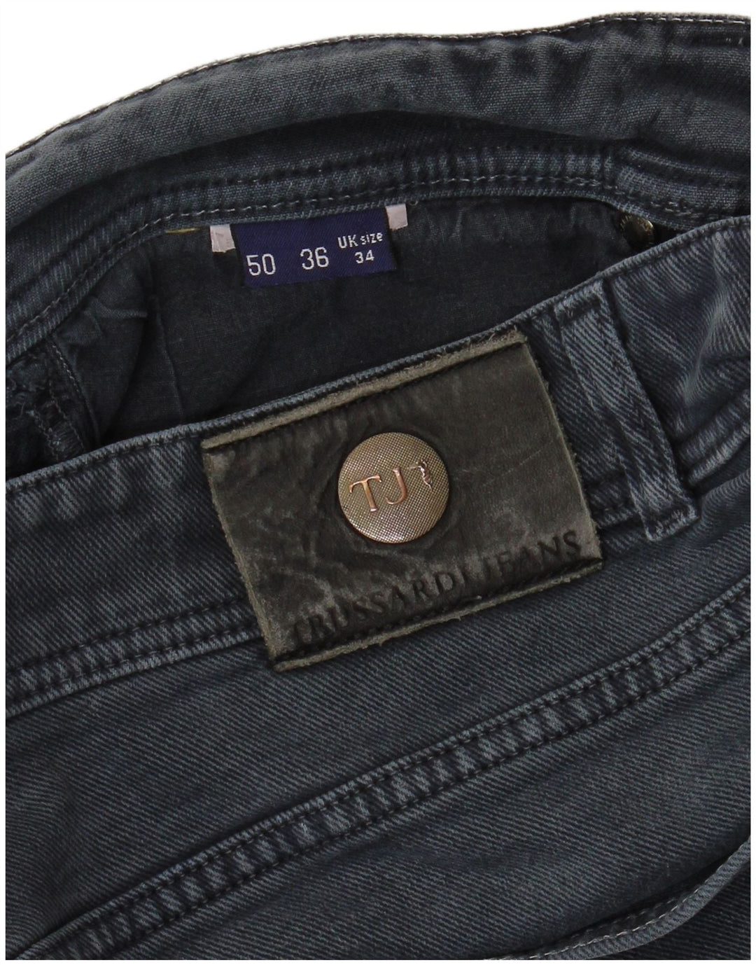 TRUSSARDI Herren Straight Jeans IT 50 Large W34 L28 Blau