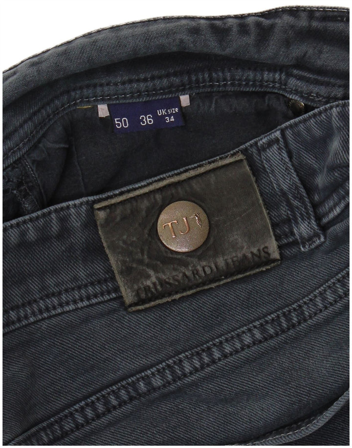 TRUSSARDI Herren Straight Jeans IT 50 Large W34 L28 Blau