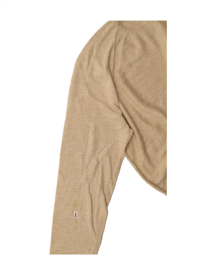 J. CREW Mens Crew Neck Jumper Sweater XL Beige Cotton Vintage J. Crew and Second-Hand J. Crew from Messina Hembry 