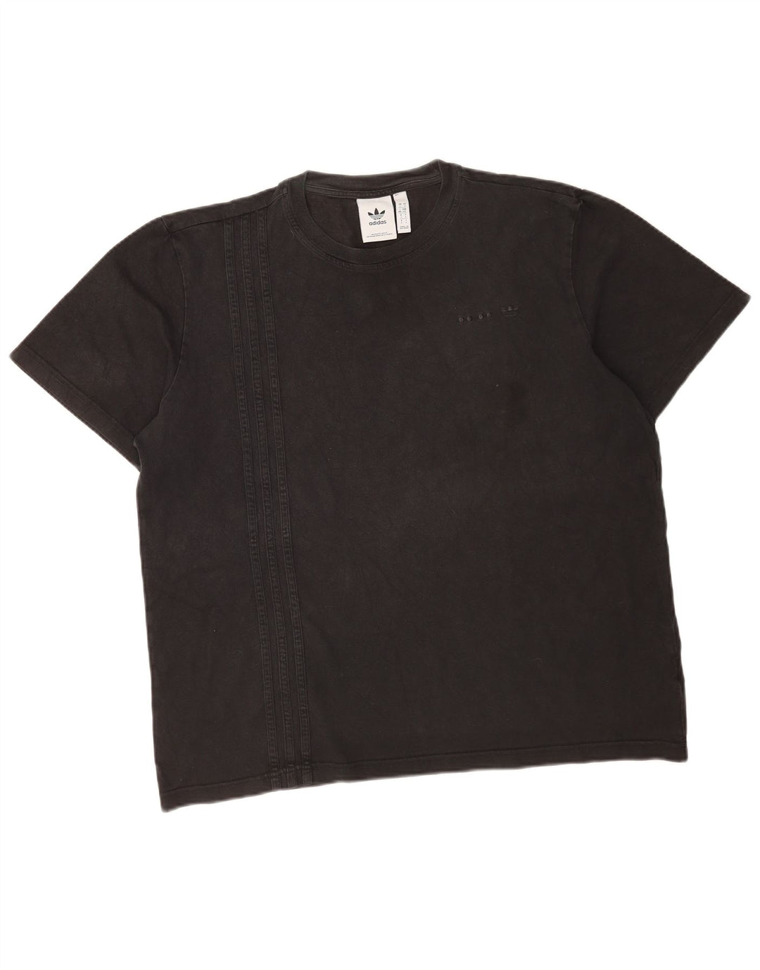 Adidas Herren T-Shirt Top Large Schwarz Baumwolle