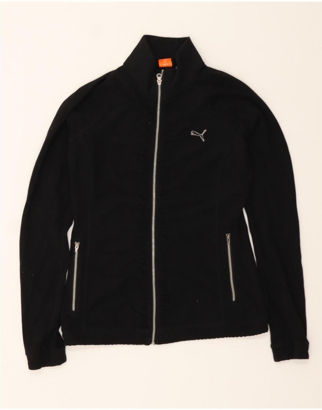 PUMA Damen-Trainingsanzug, Top-Jacke, UK 10, Größe S, Schwarz, Polyester