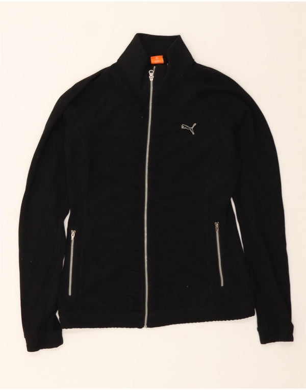 PUMA Damen-Trainingsanzug, Top-Jacke, UK 10, Größe S, Schwarz, Polyester