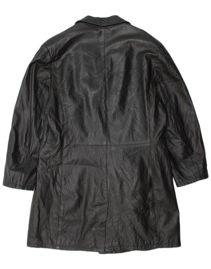 MARTIN'S Herren Ledermantel IT 52 XL Schwarzes Leder