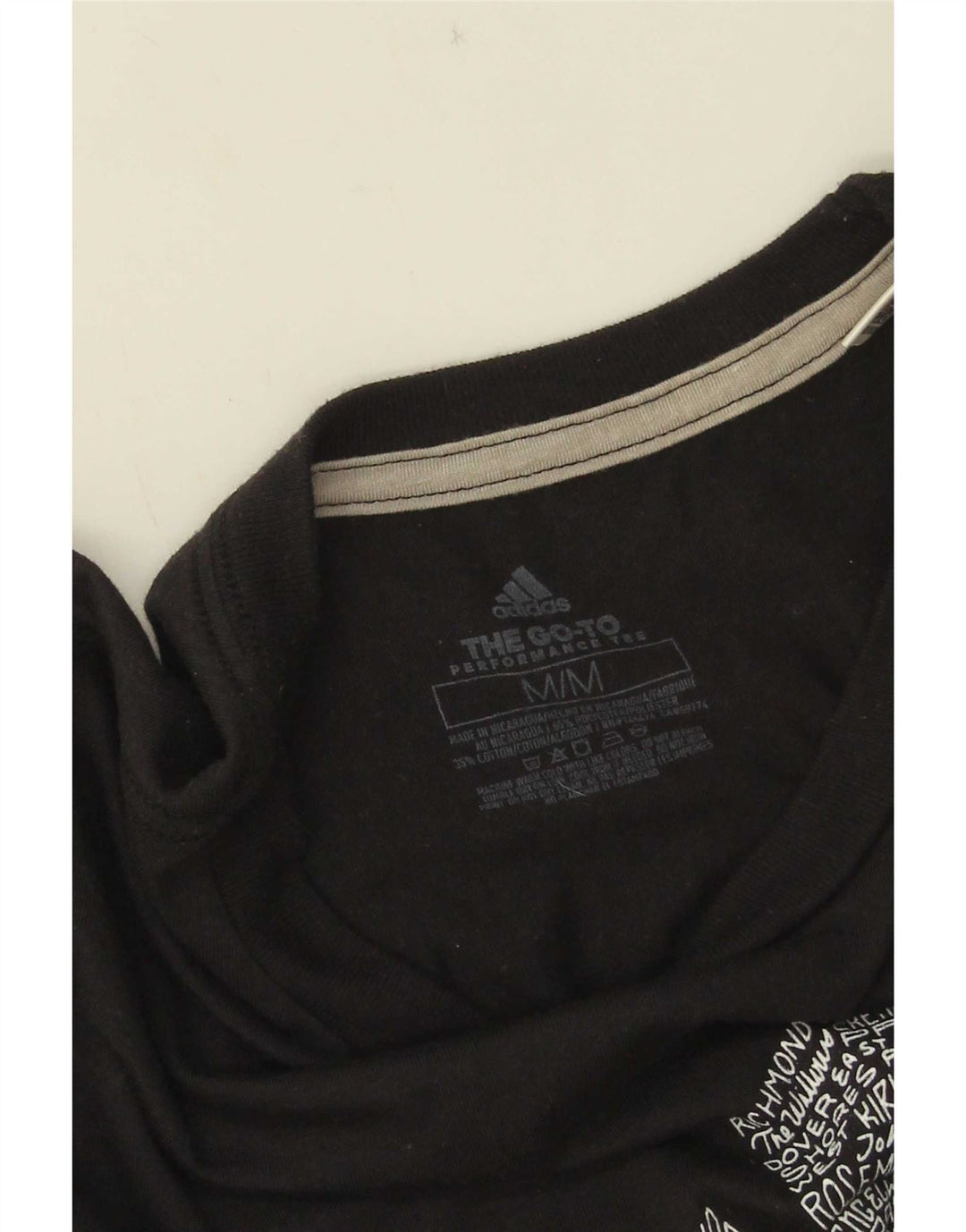 Adidas Herren Orlando Graphic T-Shirt Top Medium Schwarz Polyester