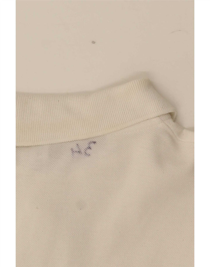 Moschino Herren-Poloshirt aus mittelweißer Baumwolle