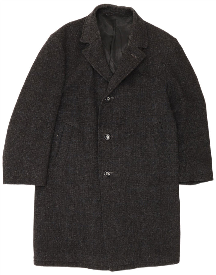 Vintage Herrenmantel UK 38 Mittelgrau
