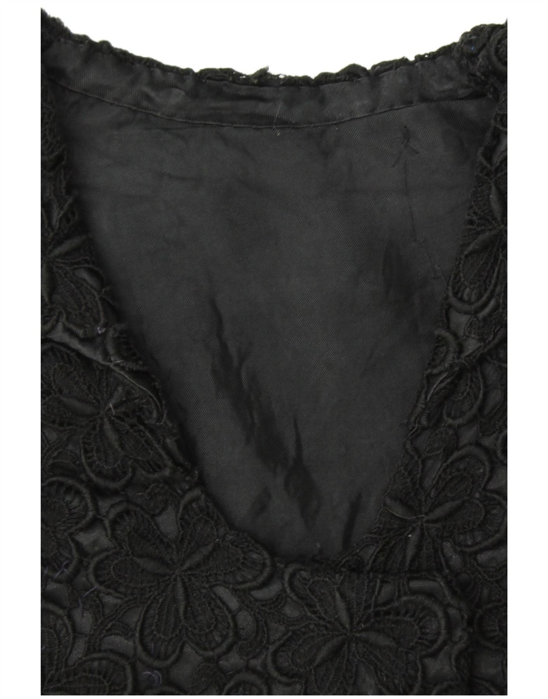 VINTAGE Damen Kurzarm-Blazerjacke UK 12 Mittelschwarz geblümt