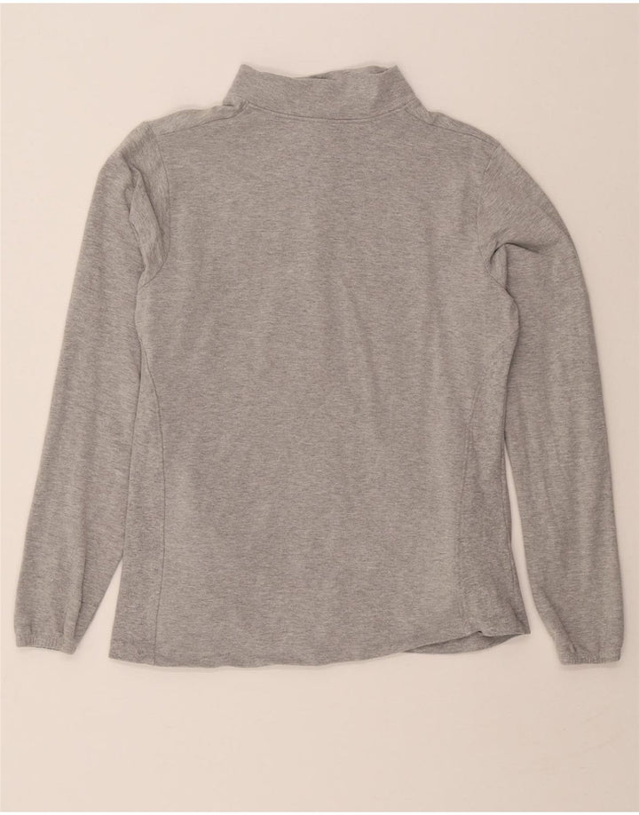 LOTTO Womens Tracksuit Top Jacket UK 14 Medium Grey Cotton Vintage Lotto and Second-Hand Lotto from Messina Hembry 