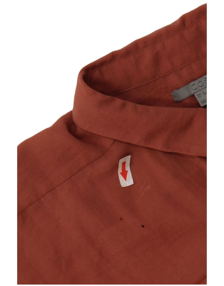 Cos Damen Übergroßes Hemdkleid EU 36 Small Orange Polyester