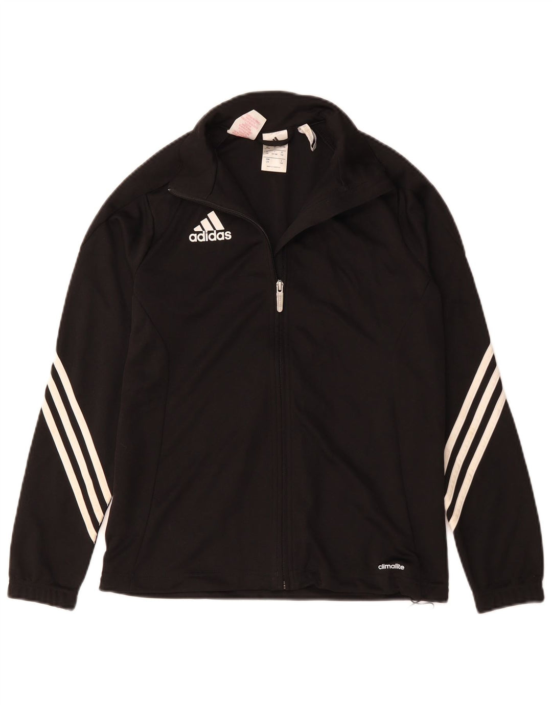 Adidas Jungen Climalite Trainingsanzug Top Jacke 13-14 Jahre Schwarz Polyester