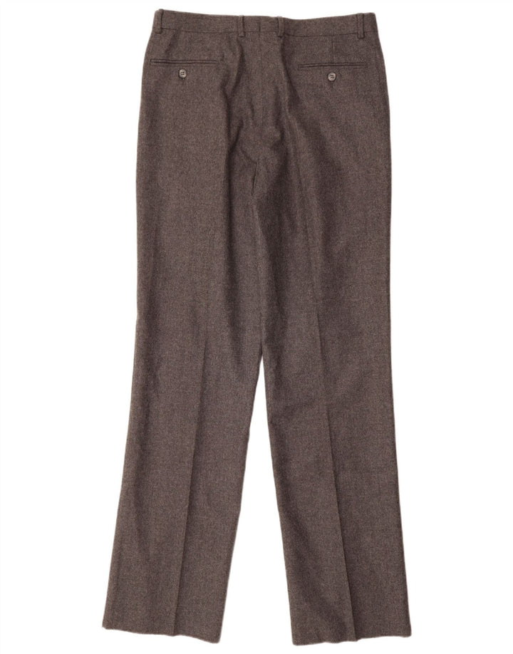Marzotto Mens Pegged Suit Hose IT 48 Medium W32 L34 Graue Wolle
