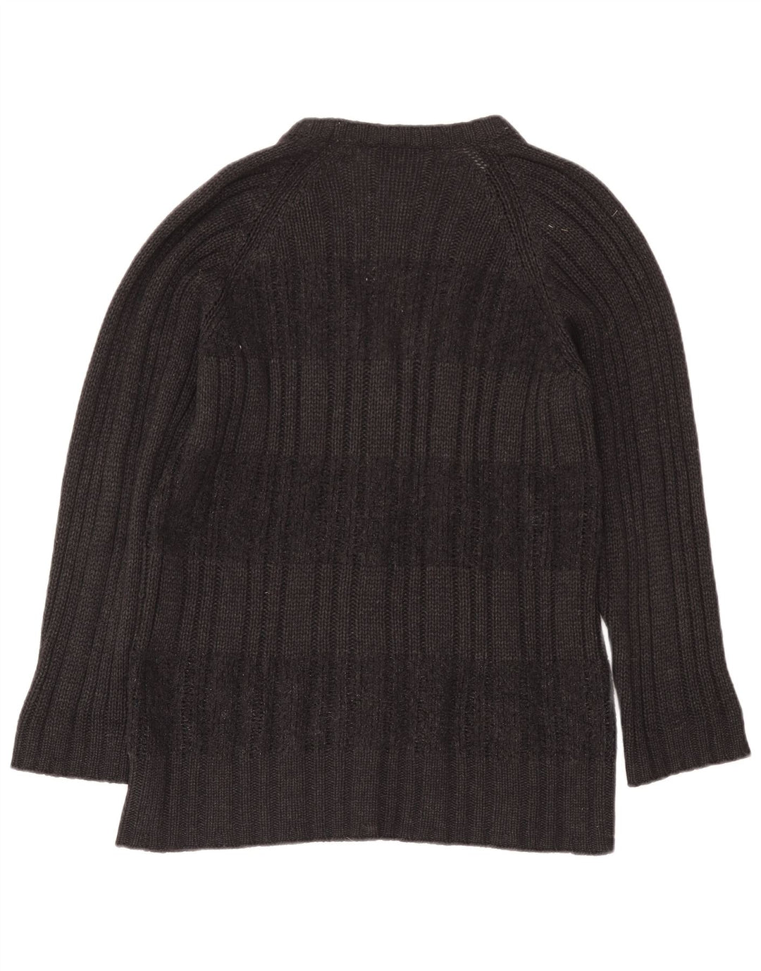 Les Copains Damen-Cardigan-Pullover UK 14 Mittelgraue Wolle