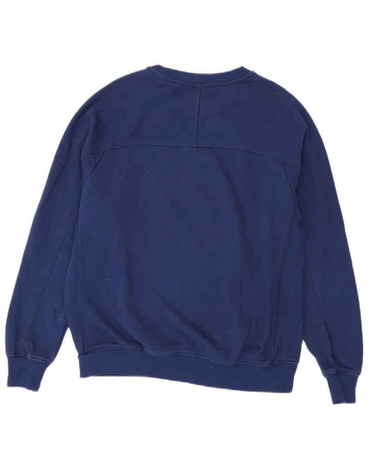 Umbro Herren-Sweatshirt-Pullover aus mittelblauer Baumwolle
