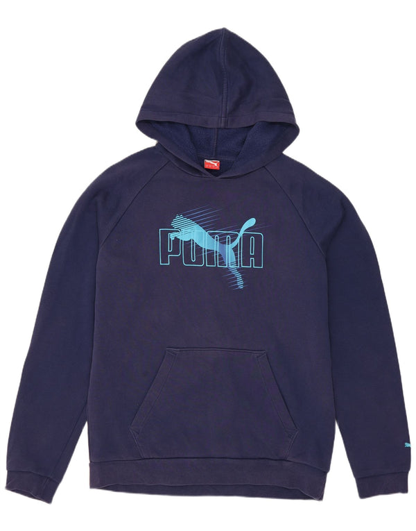 Puma Jungen Graphic Hoodie Pullover 15–16 Jahre marineblaue Baumwolle