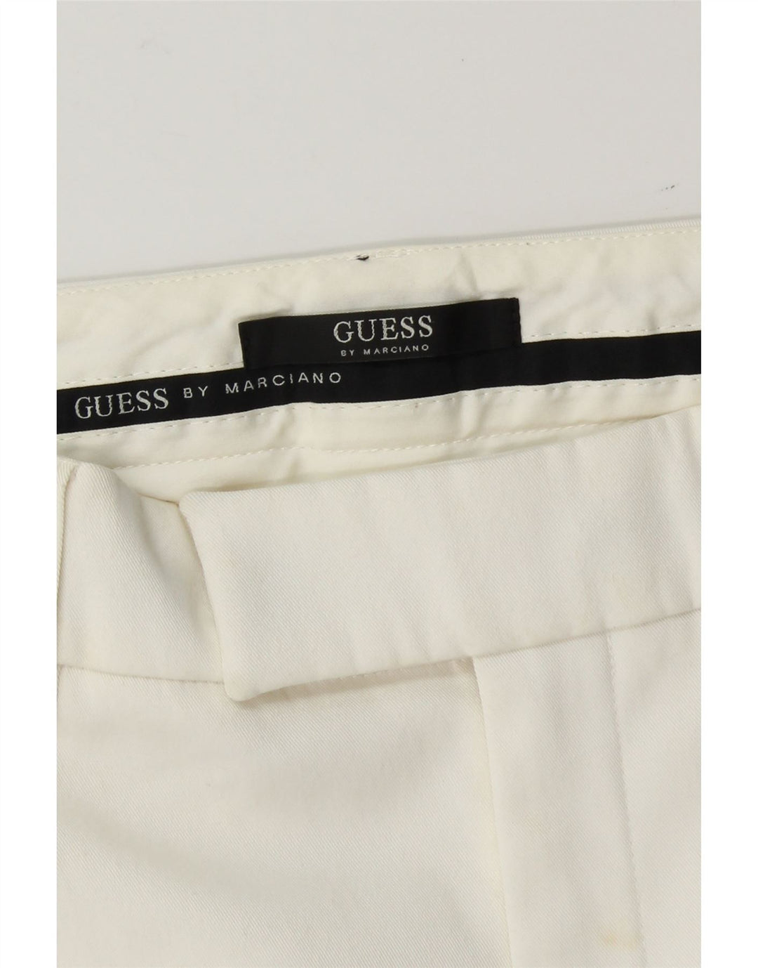 GUESS Womens Straight Chino Trousers W26 L28 White Vintage Guess and Second-Hand Guess from Messina Hembry 