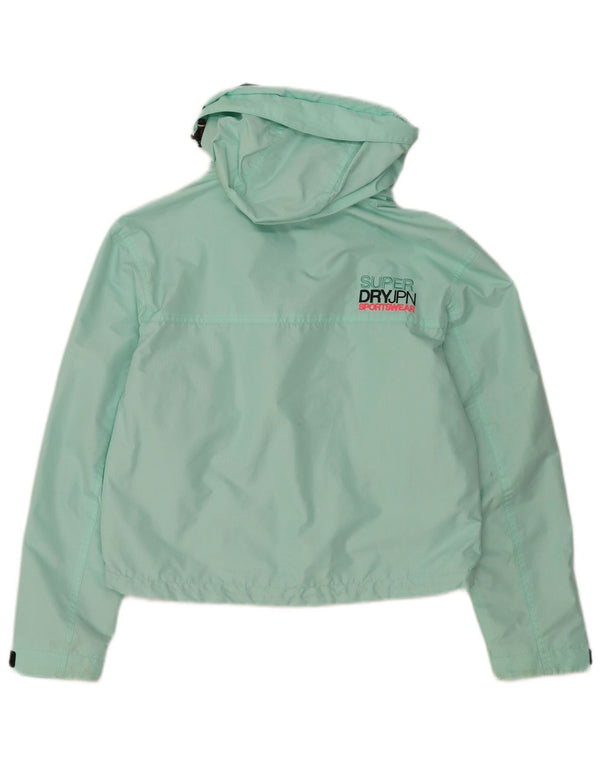 Superdry Damen The Windcheater Graphic Bomberjacke UK 8 Small Türkis