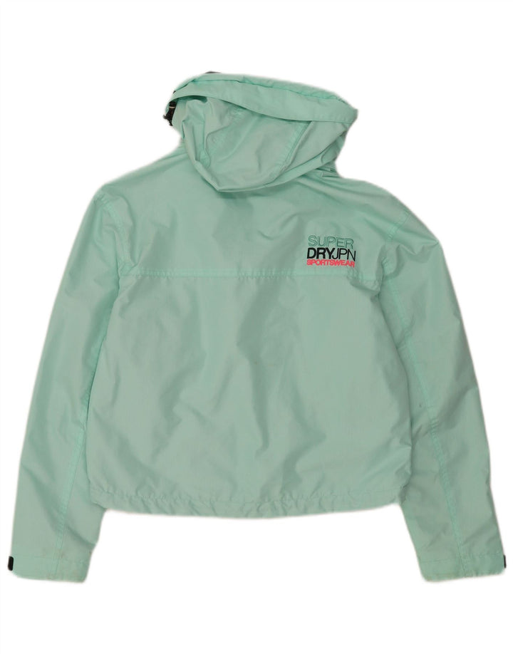 Superdry Damen The Windcheater Graphic Bomberjacke UK 8 Small Türkis