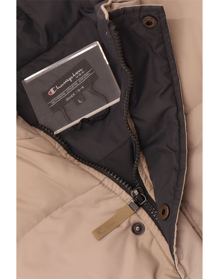 Champion Herren Wattierte Jacke UK 40 Large Grau