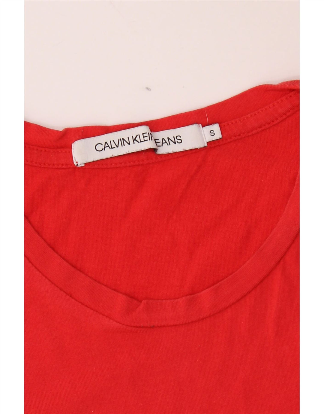 CALVIN KLEIN JEANS Herren Grafik T-Shirt Top Small Rot