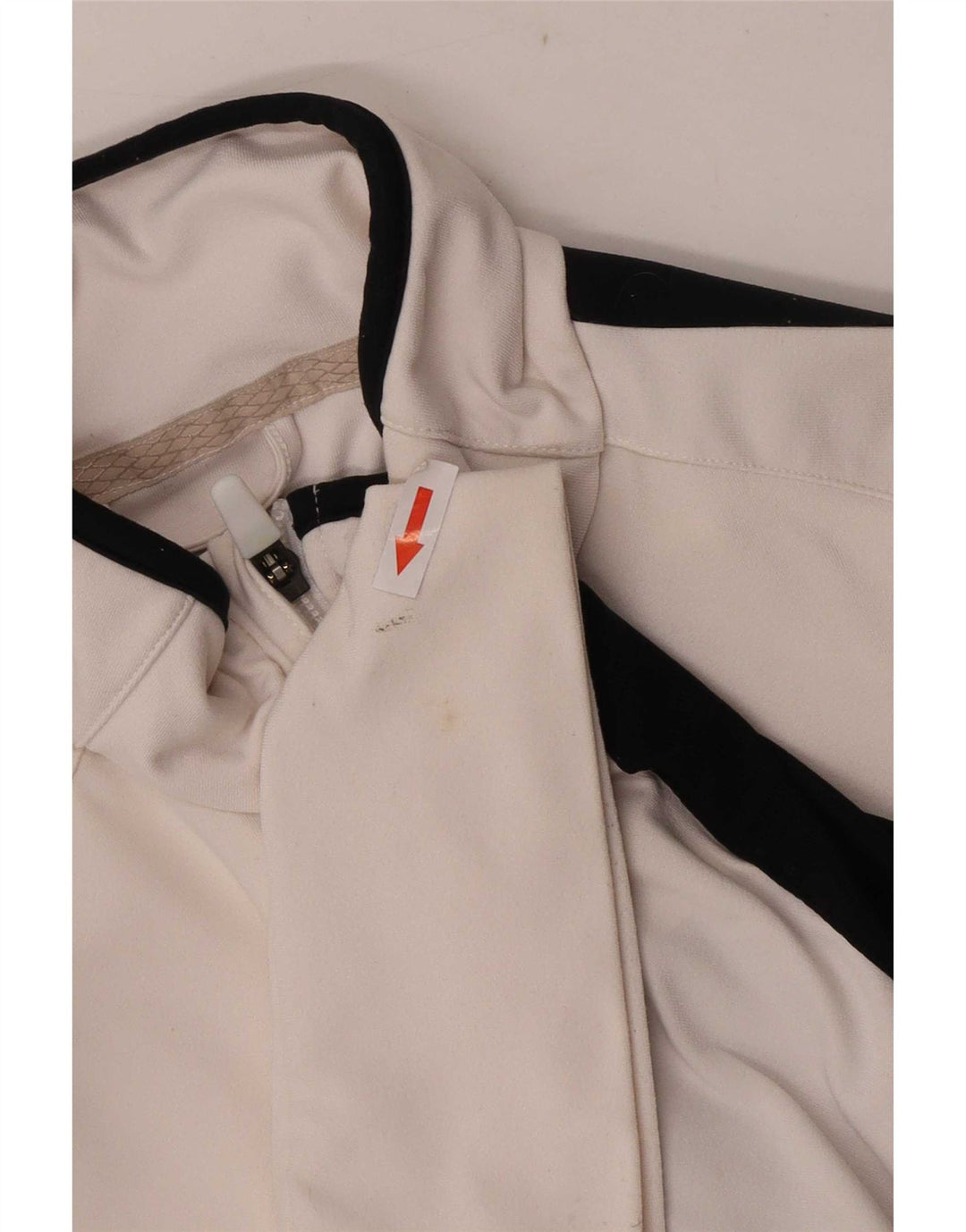 Nike Damen-Dri-Fit-Trainingsanzug-Oberteiljacke, UK 12, Mittelweiß, Farbblock