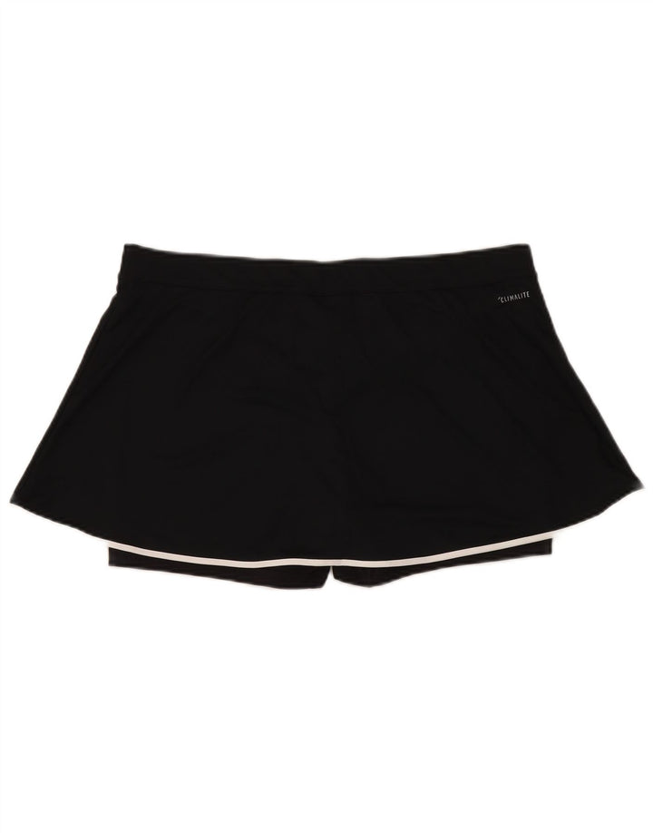 ADIDAS Damen Climalite Skort UK 20/22 XL Schwarz Polyester