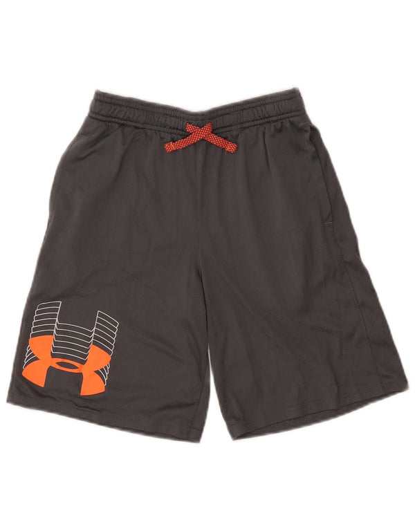 UNDER ARMOUR Heat Gear Graphic Sportshorts für Jungen, 9–10 Jahre, Mittelgrau