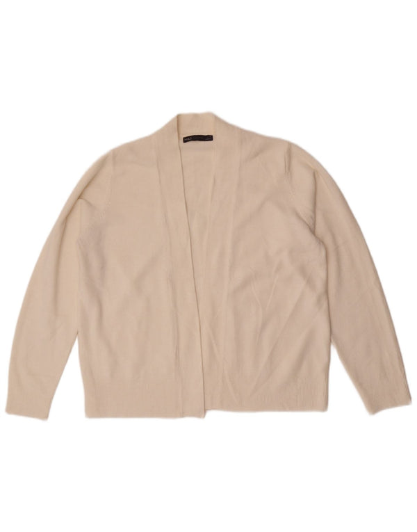 Marks & Spencer Offener Damen-Cardigan-Pullover UK 14 Mittelweiß