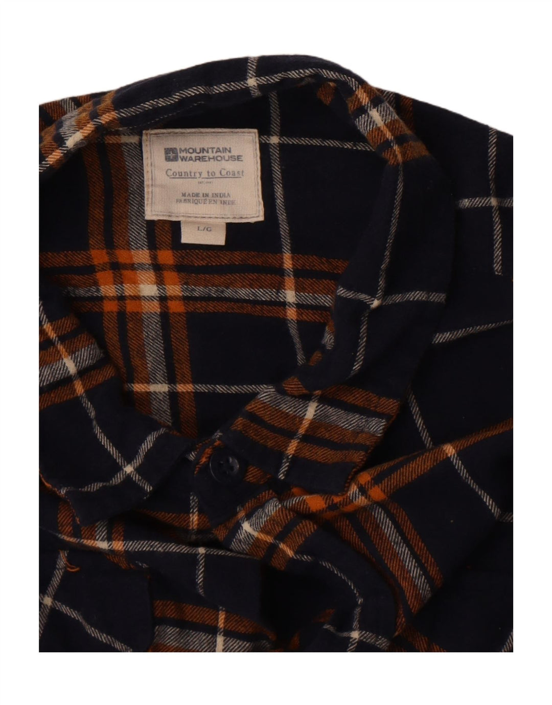 Mountain Warehouse Herren-Flanellhemd, groß, marineblau kariert