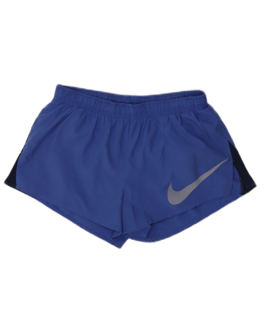 Nike Damen Sportshorts UK 12 Mittelblaues Polyester