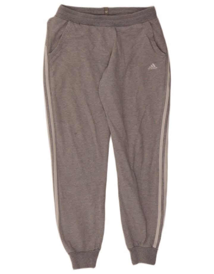 Adidas Damen Trainingshose Jogger mittelgraue Baumwolle