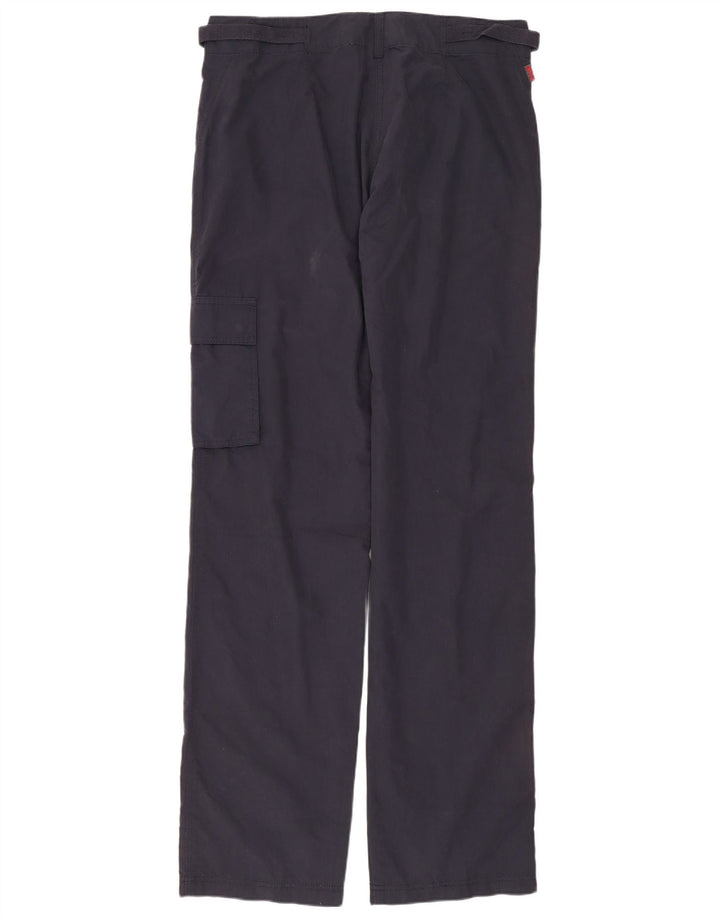 Slam Gerade Cargohose für Damen IT 44 Mittel W32 L35 Marineblaue Baumwolle