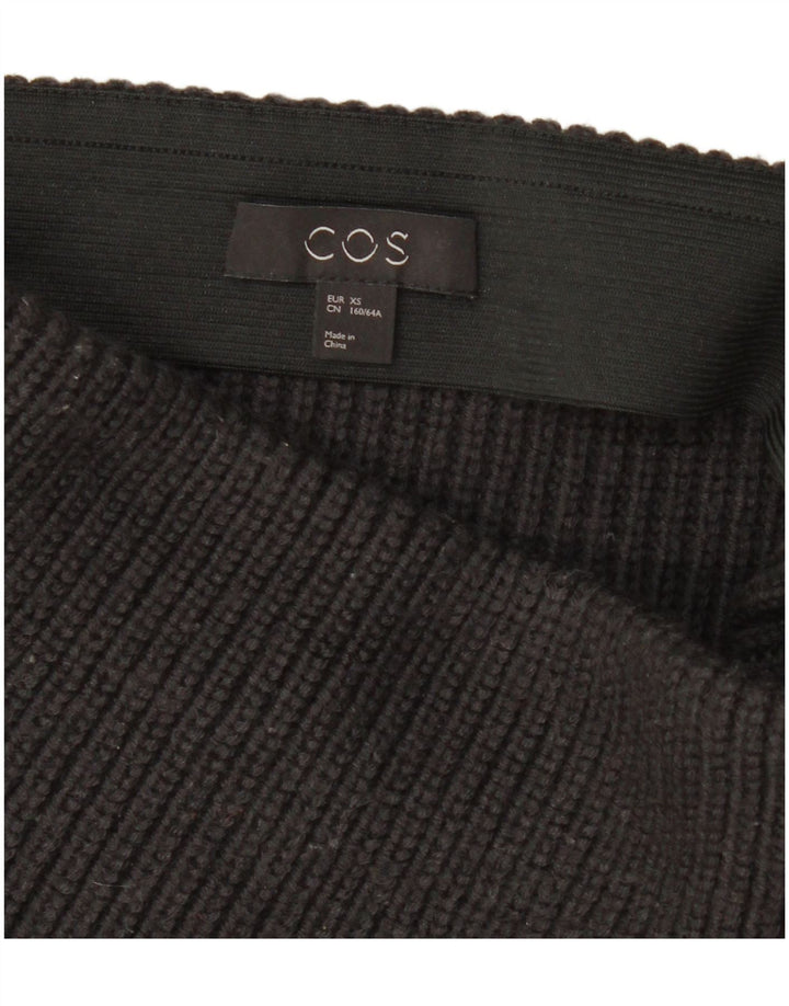 Cos Damen Strickrock XS W25 Schwarz