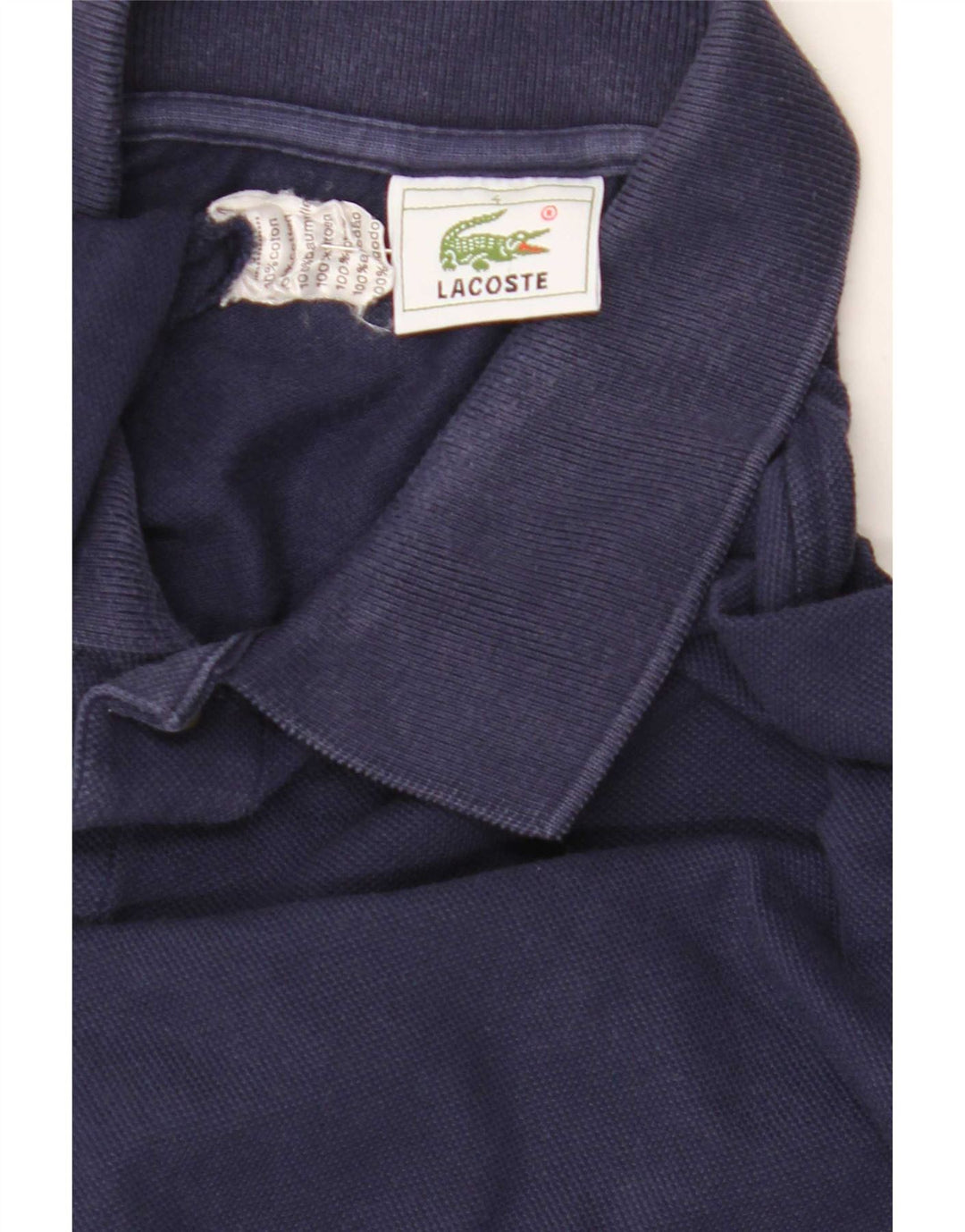 Lacoste Herren-Langarm-Poloshirt, Größe 4, mittelgroß, Marineblau
