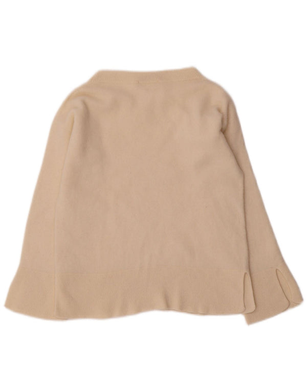 Max & Co. Crop-Pullover mit U-Boot-Ausschnitt für Damen, Gr. 6, XS, gebrochenes Weiß